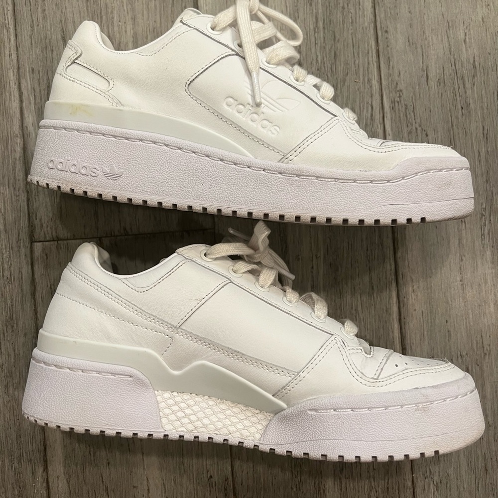 adidas forum bold white sneaker